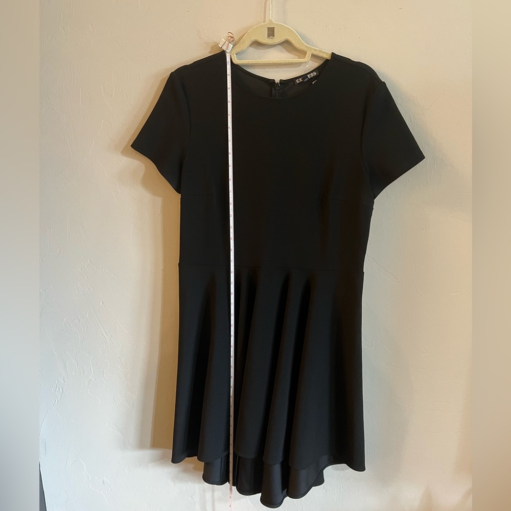 Express Black Swing Circle Dress size Large